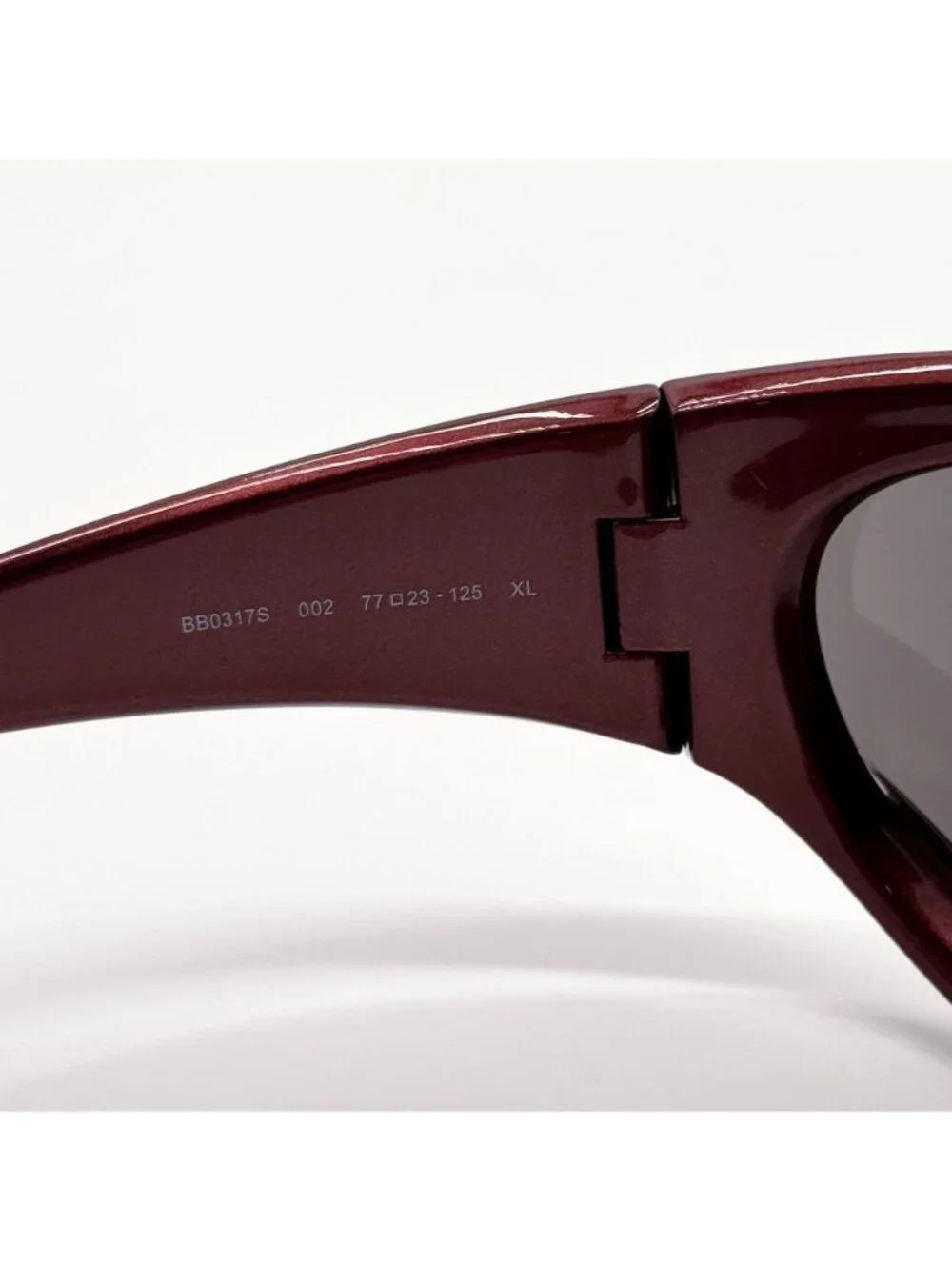 NEW BALENCIAGA BB0317S 002 SUNGLASSES BURGUNDY UNISEX EYEWEAR BALENCIAGA - Picture 7 of 9